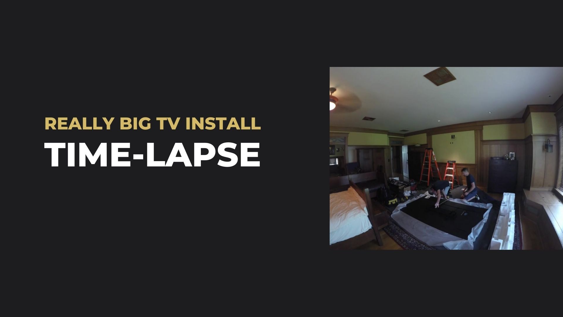 Professional TV installation showcasing clean cable management and finished result